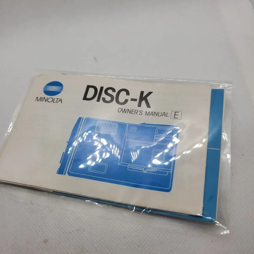 Vintage Minolta Disc-K Camera Black with 1 Kodak VR Disc Film Sealed Cartridge